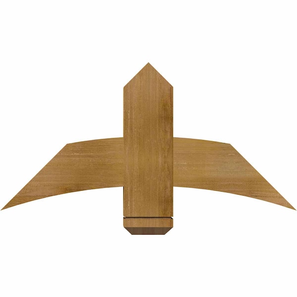 Ekena Millwork Bellingham Rough Sawn Timber Gable Bracket, Western Red Cedar, 36"W x 18"H x 4"D x 6"F, 12/12 Pitch GBW036X18X0406BEL00RWR - main